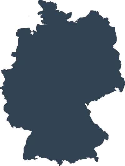 Deutschlandkarte Blau